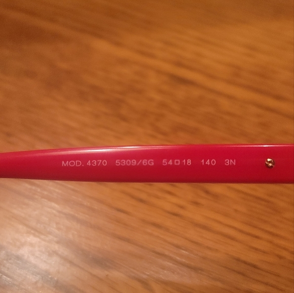 NWT Versace Red Gold Medusa Cat Eye Glasses Sunglasses - Picture 5 of 8